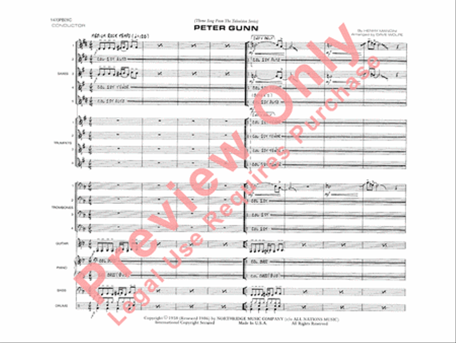 Peter Gunn Peter Gunn Jazz Ensemble scores gallery preview page 4