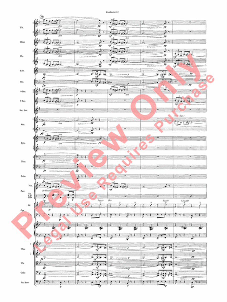 The Pink Panther The Pink Panther Full Orchestra scores gallery preview page 14