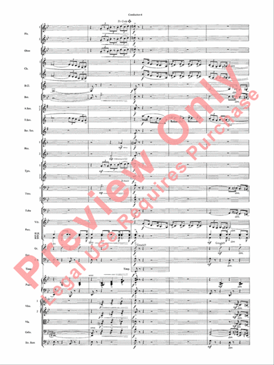 The Pink Panther The Pink Panther Full Orchestra scores gallery preview page 6