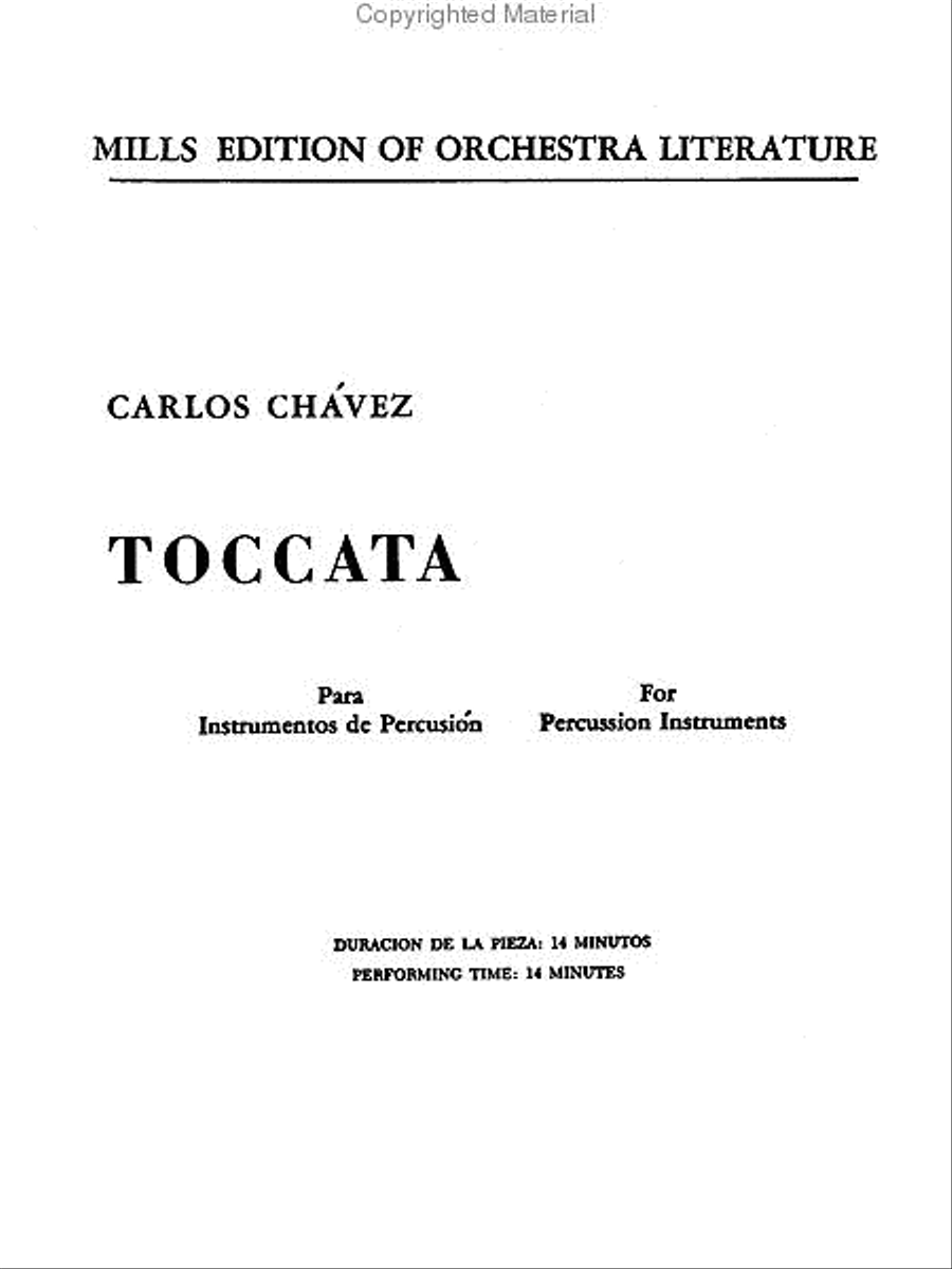Toccata Toccata Percussion Ensemble scores gallery preview page 2