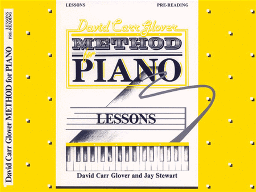 David Carr Glover Method For Piano Lessons Pre-Reading Piano Method scores gallery preview page 1