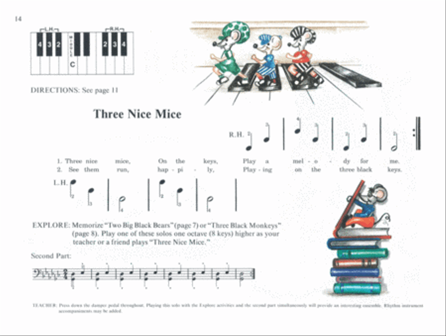 David Carr Glover Method For Piano Lessons Pre-Reading Piano Method scores gallery preview page 3