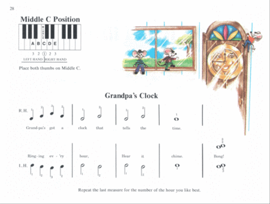 David Carr Glover Method For Piano Lessons Pre-Reading Piano Method scores gallery preview page 4