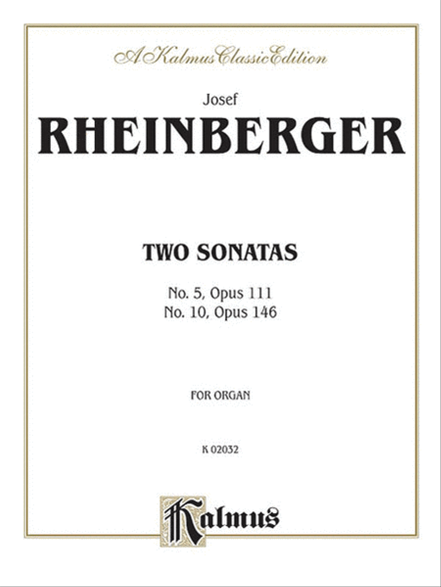 Two Sonatas Organ scores gallery preview page 1