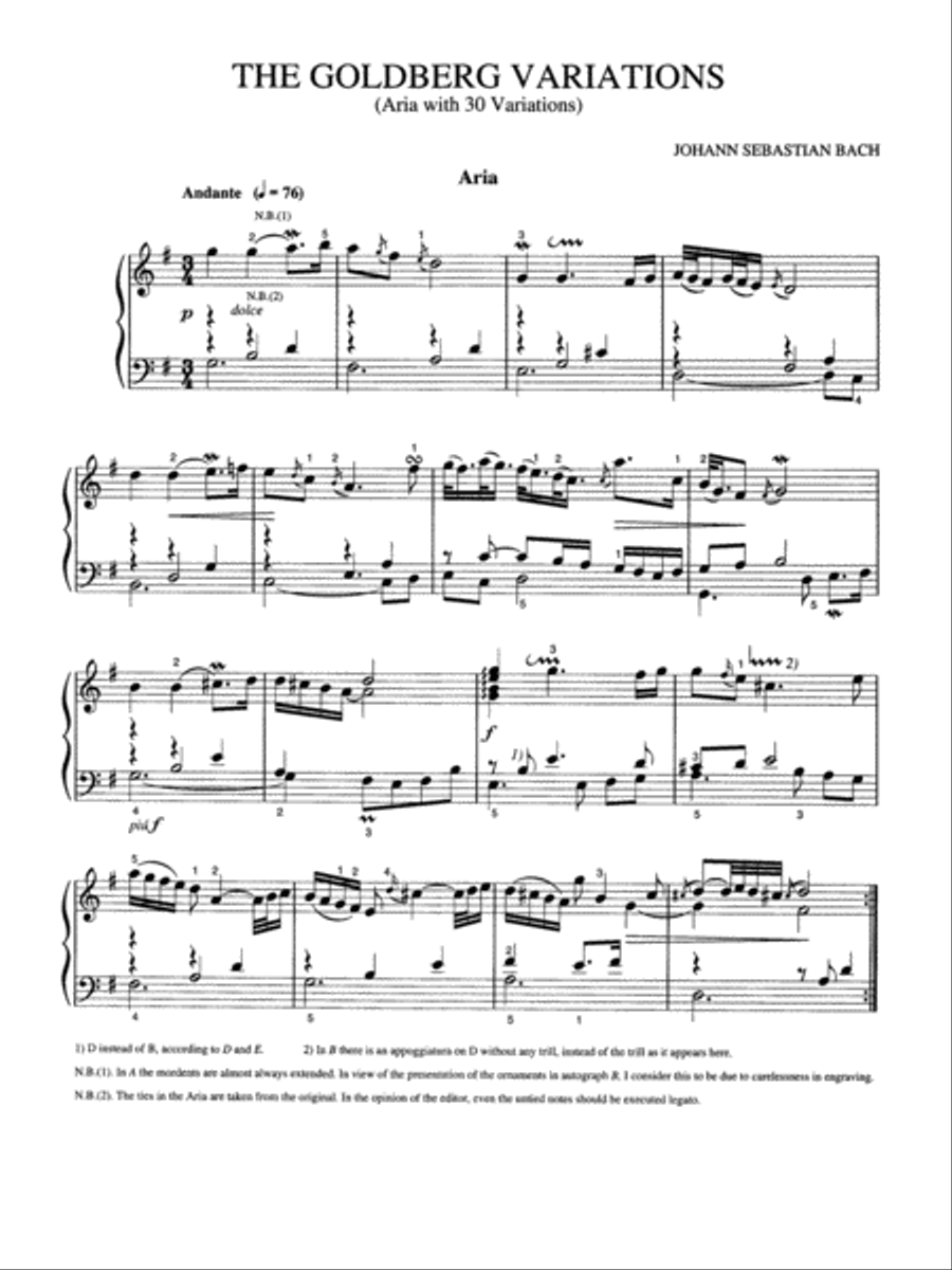 Goldberg Variations Piano Solo scores gallery preview page 5