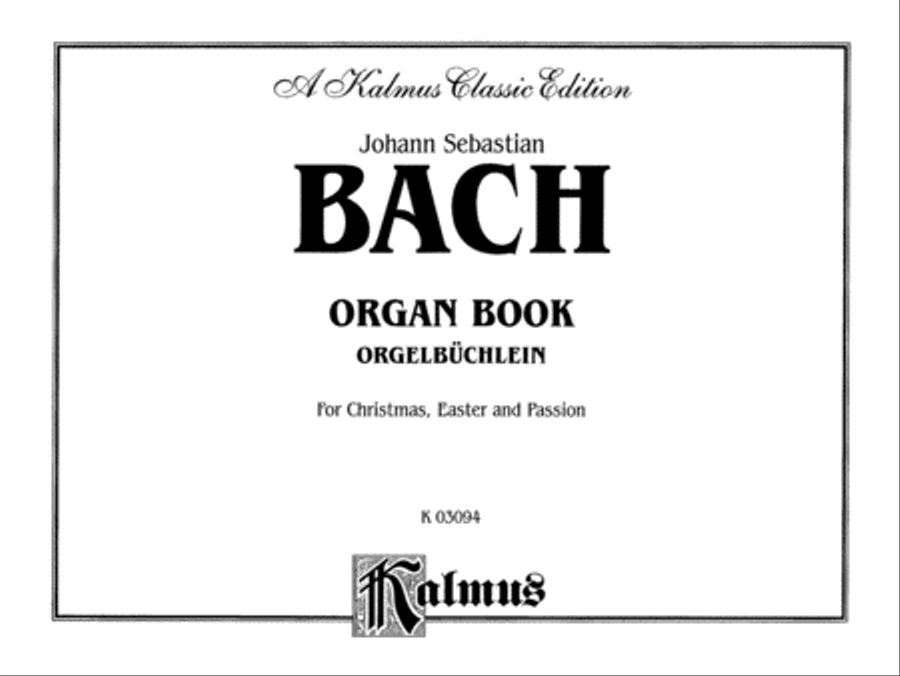 Organbook (Orgelbuchlein) Organ scores gallery preview page 2
