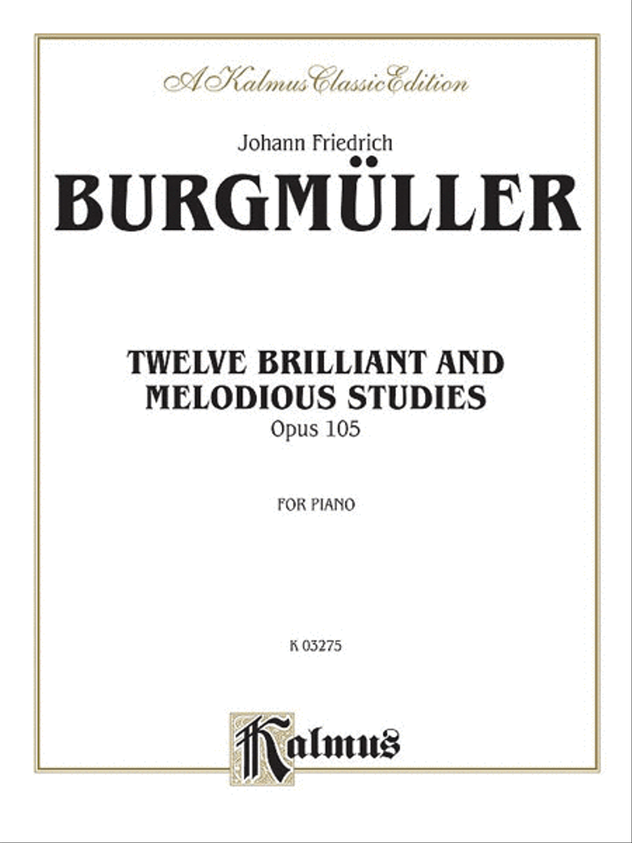 Twelve Brilliant and Melodious Studies, Op. 105 Piano Method scores gallery preview page 1