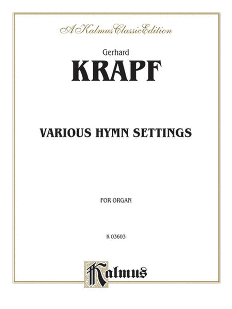 Various Hymn Settings Organ scores gallery preview page 1