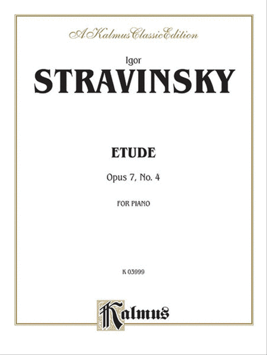 Etude, Op. 7, No. 4 Piano Method scores gallery preview page 1