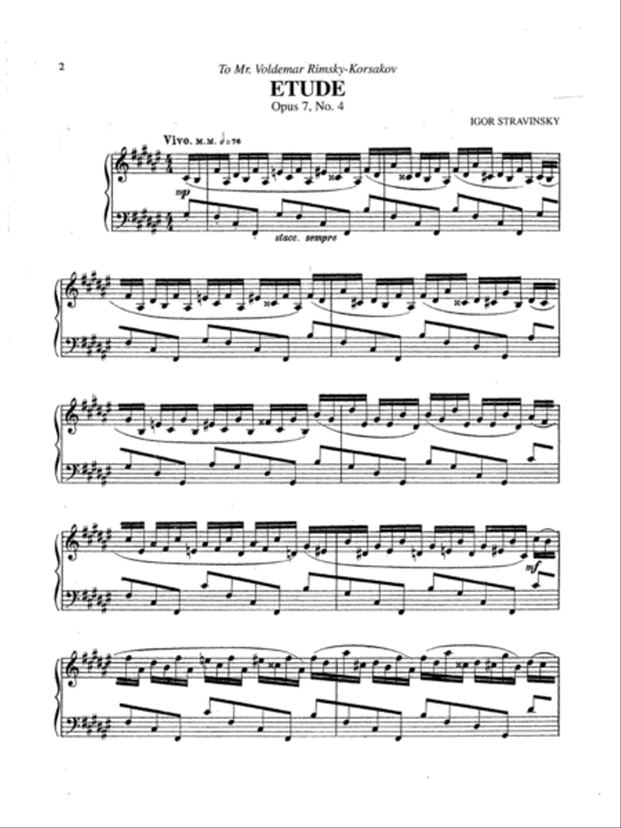 Etude, Op. 7, No. 4 Piano Method scores gallery preview page 3