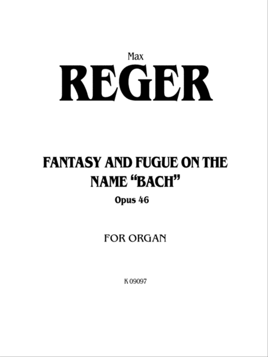 Fantasy and Fugue on the Name of Bach Organ scores gallery preview page 2