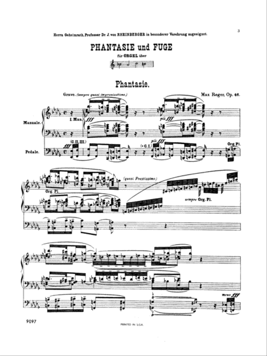Fantasy and Fugue on the Name of Bach Organ scores gallery preview page 4