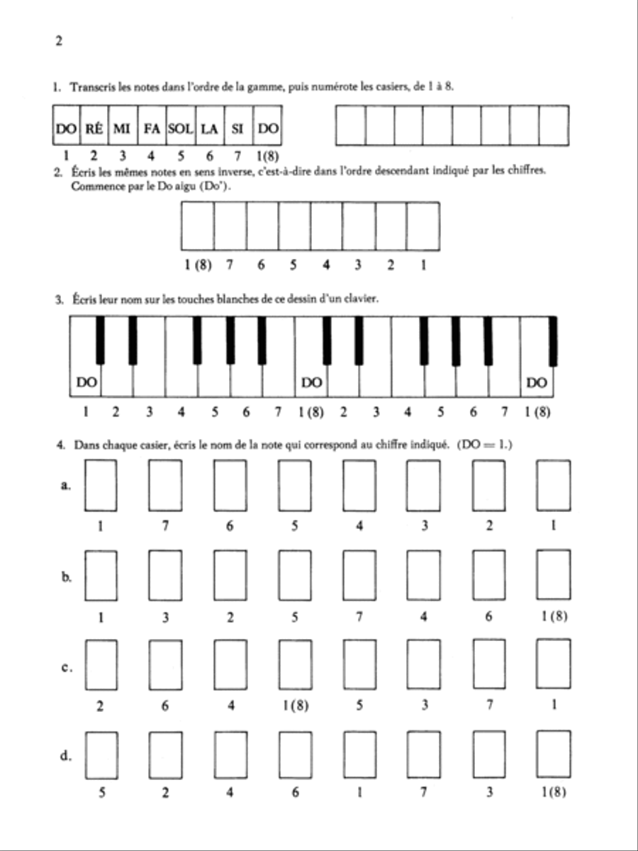 Principes Élémentaires de la Musique (Keyboard Theory Workbooks) Piano Method scores gallery preview page 2