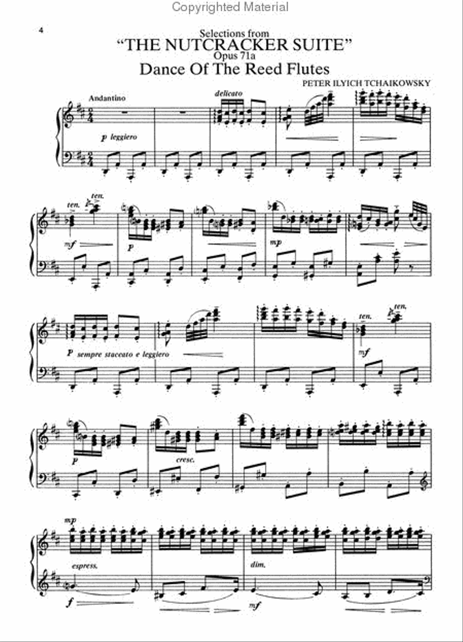 The Great Piano Works of Peter Ilyich Tchaikowsky Piano Solo scores gallery preview page 2