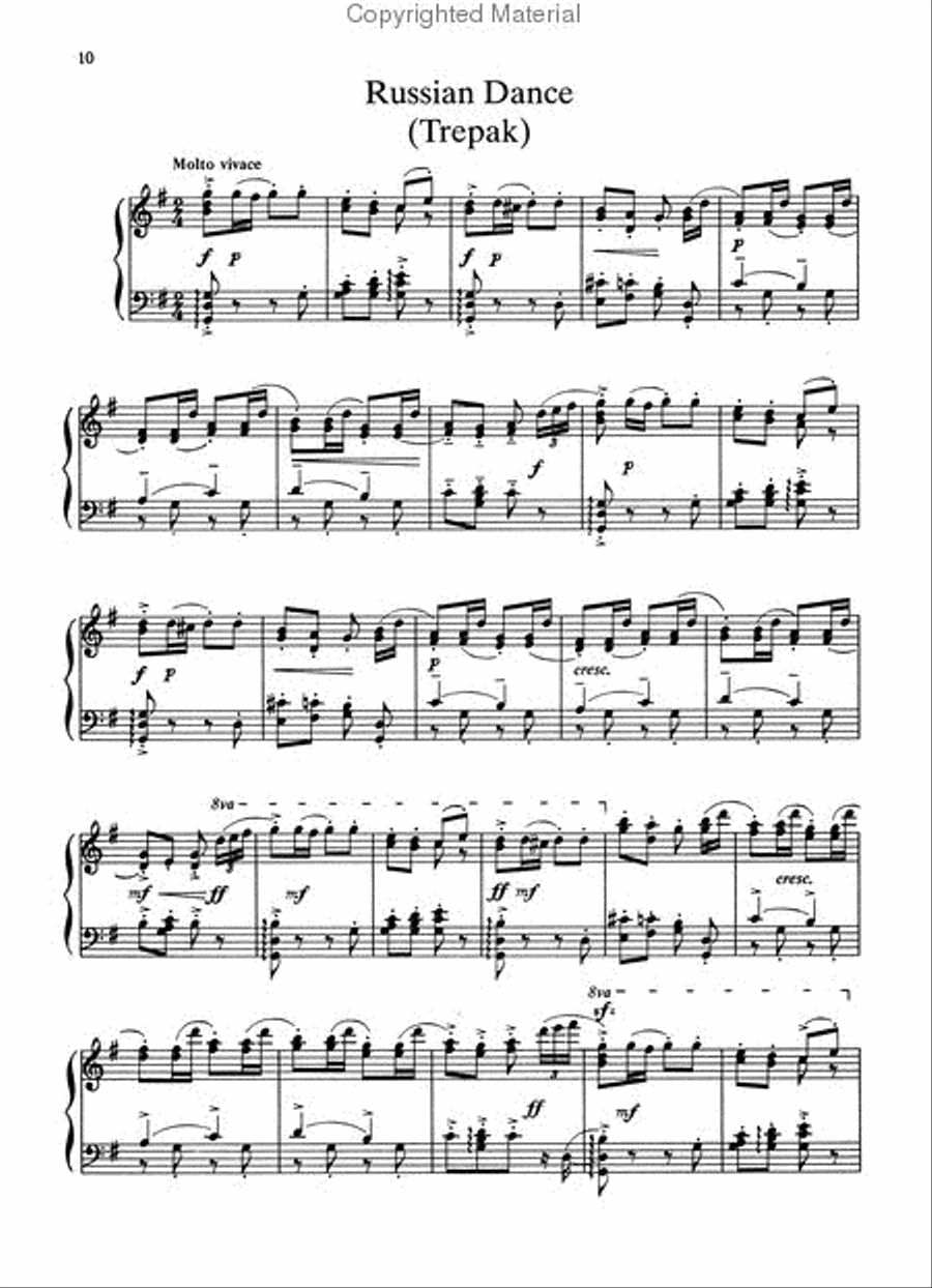 The Great Piano Works of Peter Ilyich Tchaikowsky Piano Solo scores gallery preview page 4