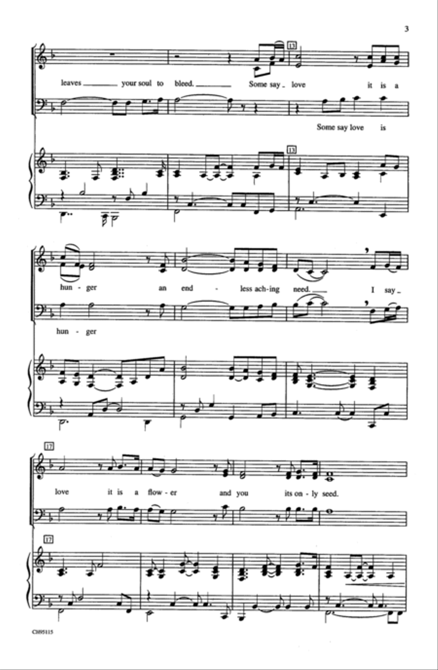 The Rose The Rose 3-Part scores gallery preview page 3