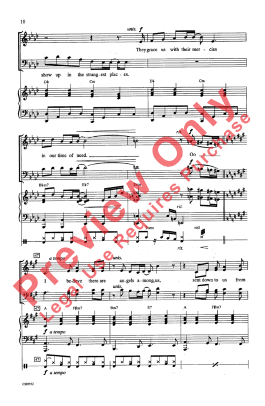 Angels Among Us Angels Among Us 4-Part scores gallery preview page 10