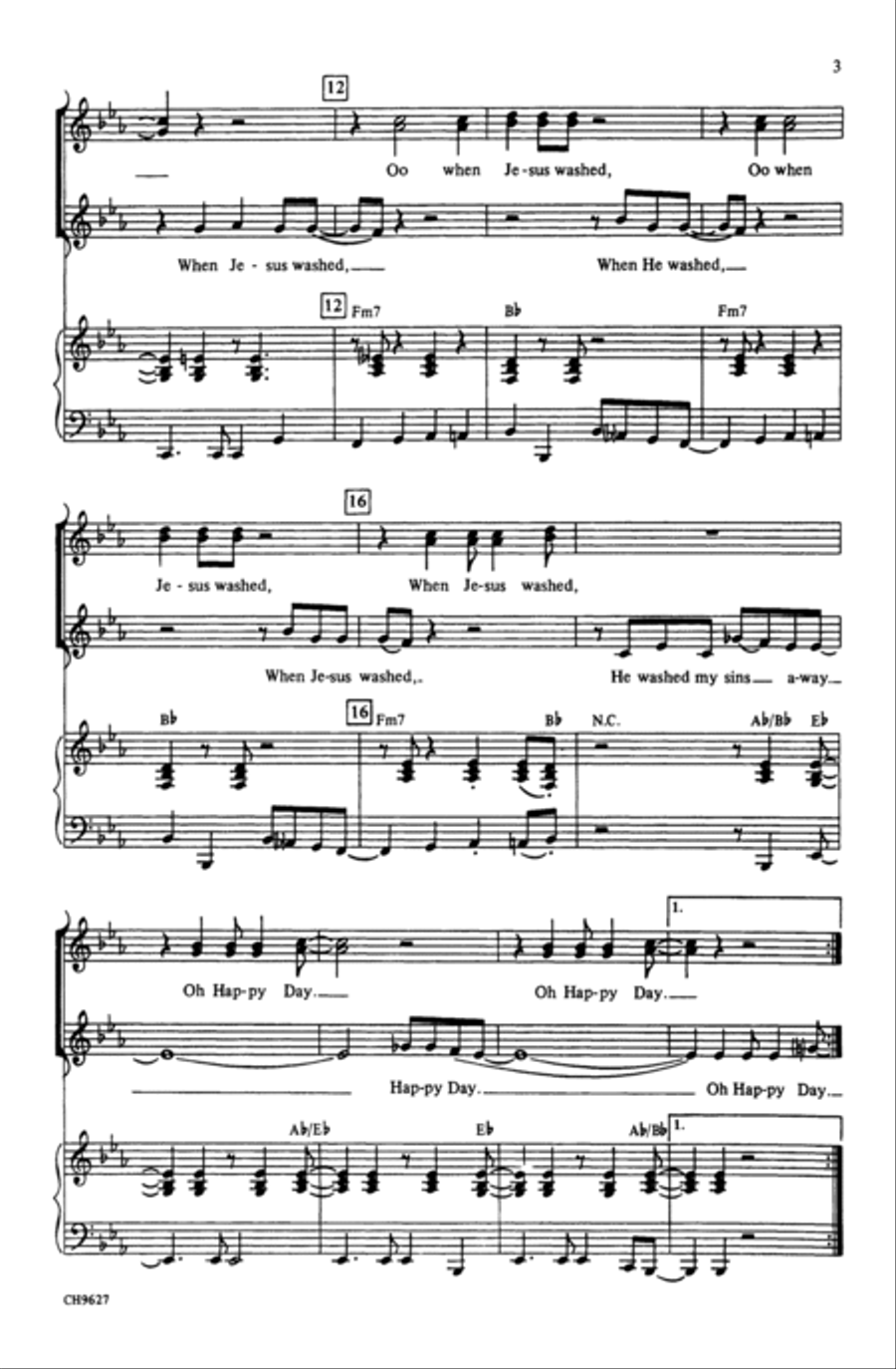 Oh, Happy Day Oh, Happy Day SSA scores gallery preview page 3