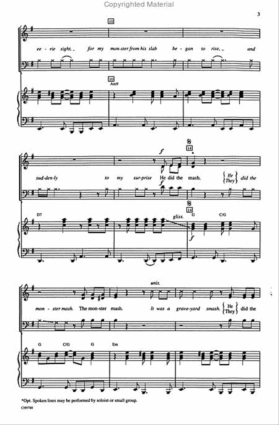 Monster Mash Choir scores gallery preview page 3