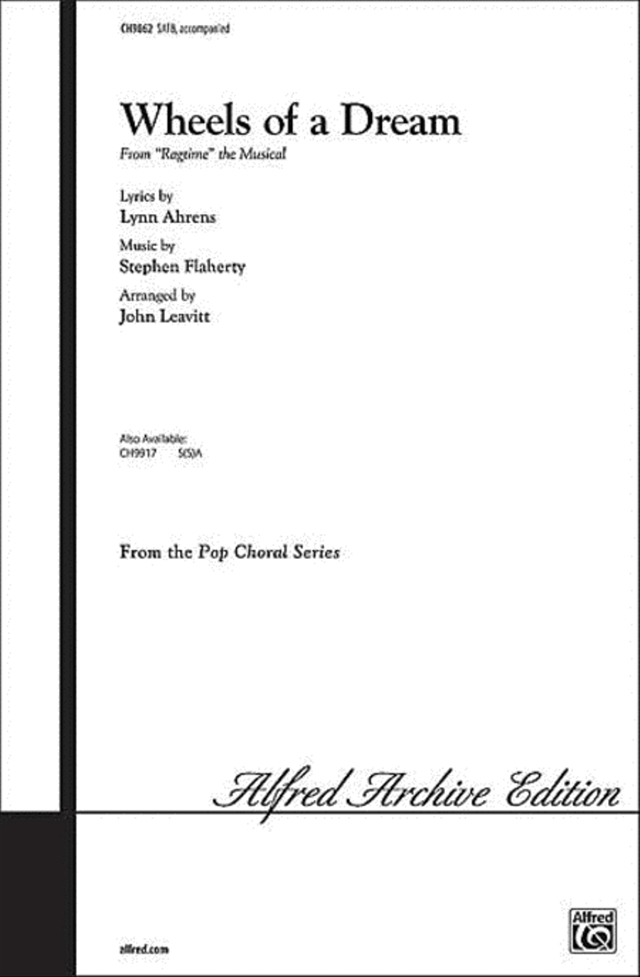 Wheels of a Dream (from Ragtime) 4-Part scores gallery preview page 1