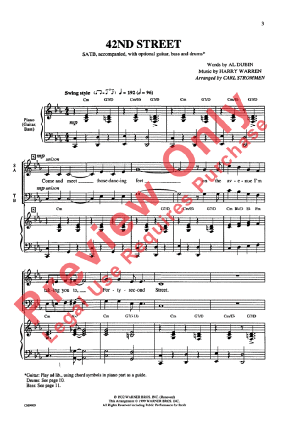 42nd Street 42nd Street 4-Part scores gallery preview page 2