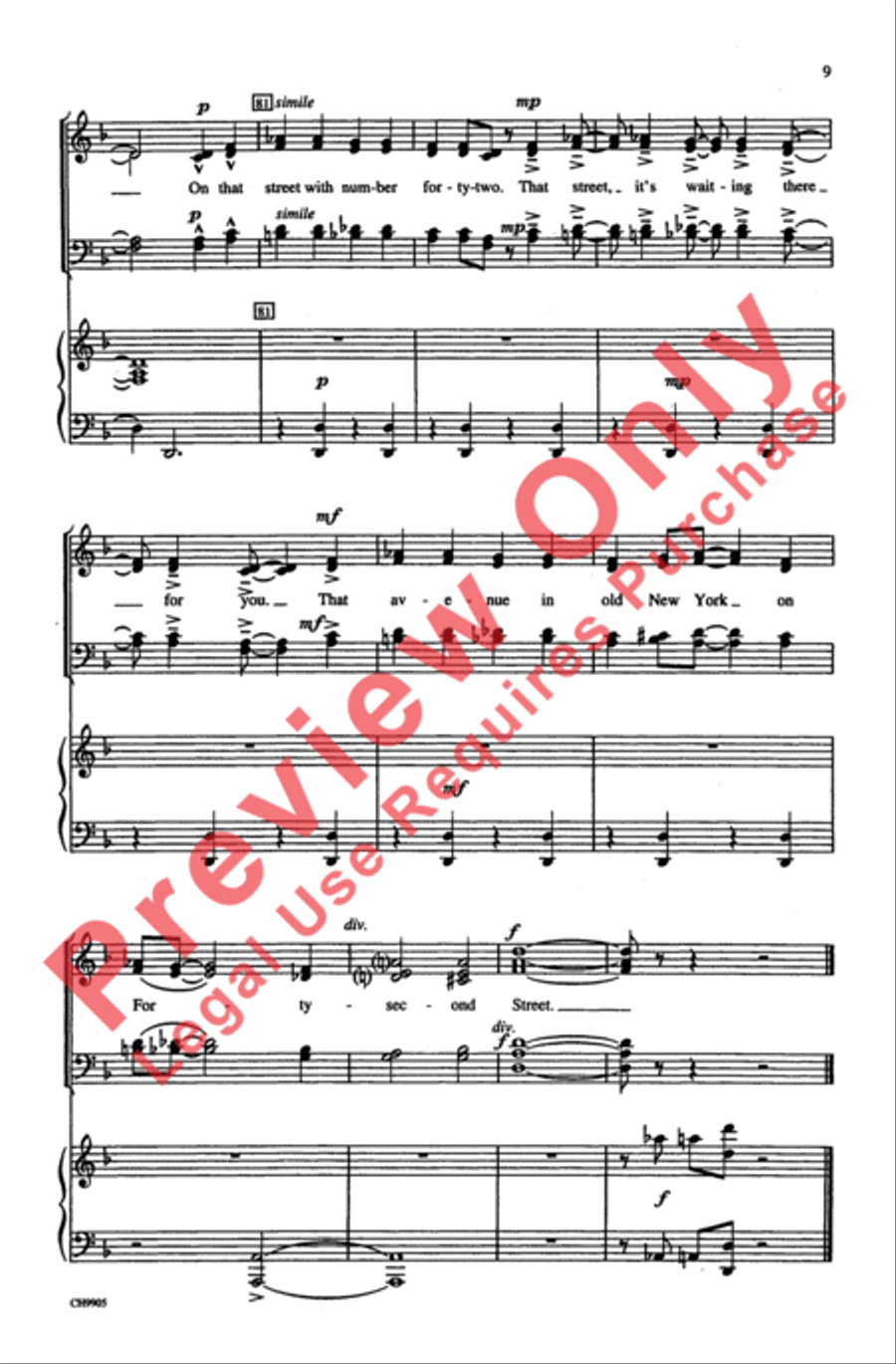 42nd Street 42nd Street 4-Part scores gallery preview page 8