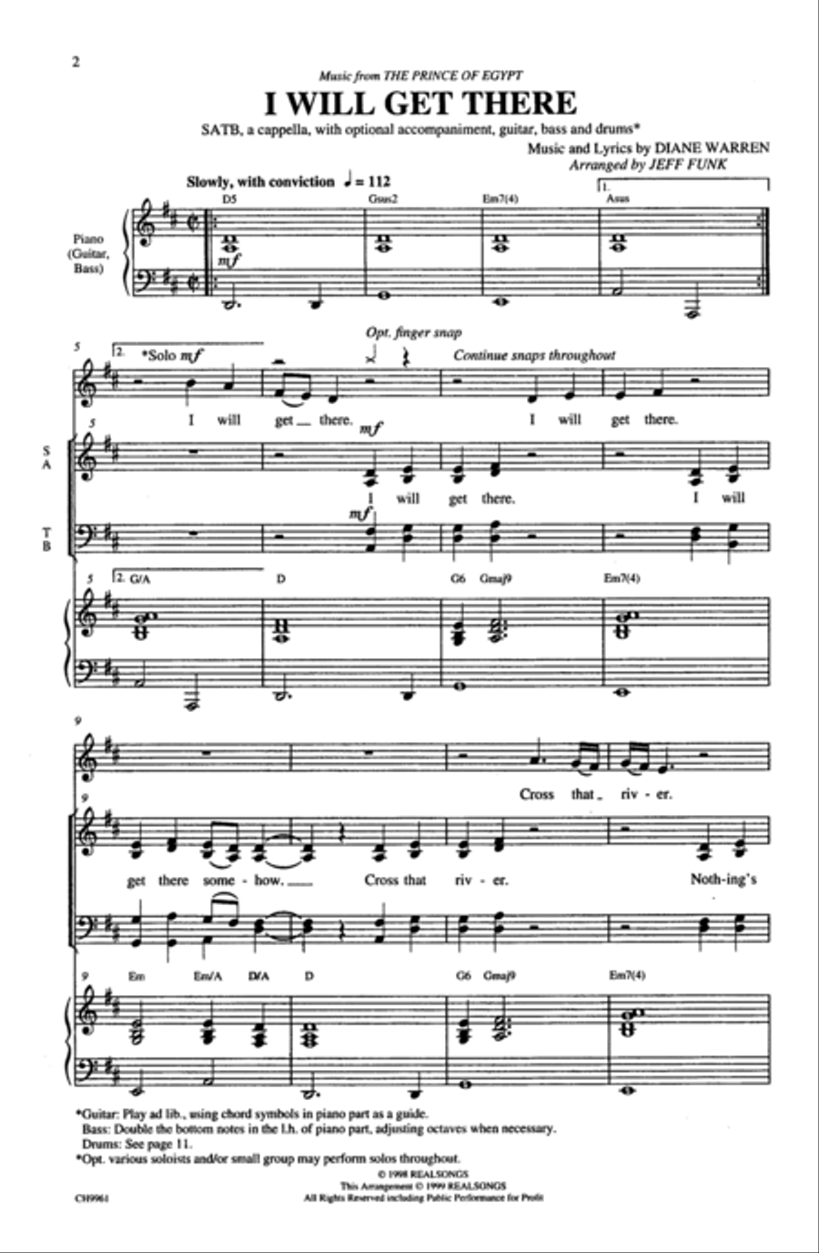 I Will Get There 4-Part scores gallery preview page 2