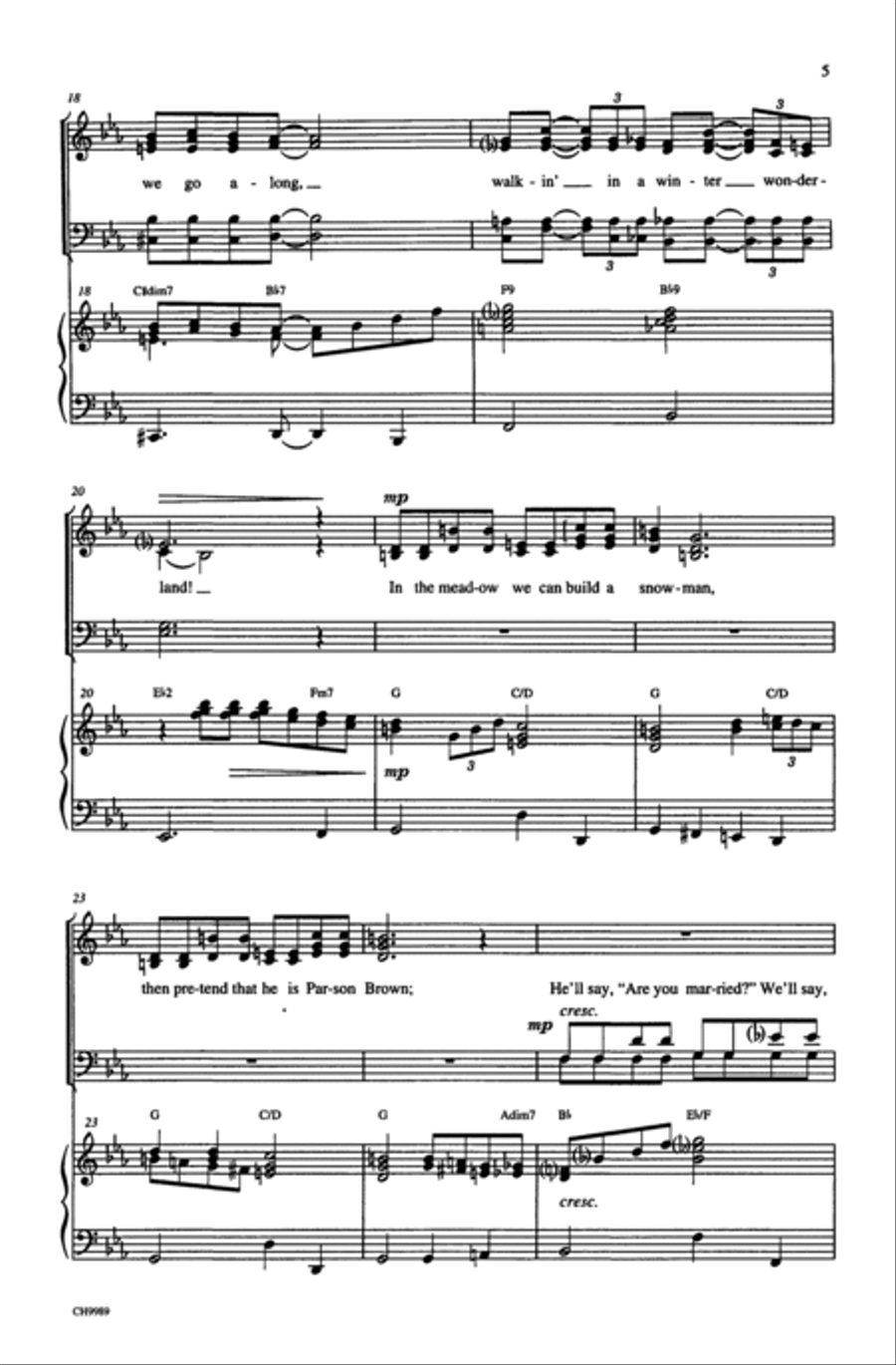 Winter Wonderland Winter Wonderland 4-Part scores gallery preview page 4