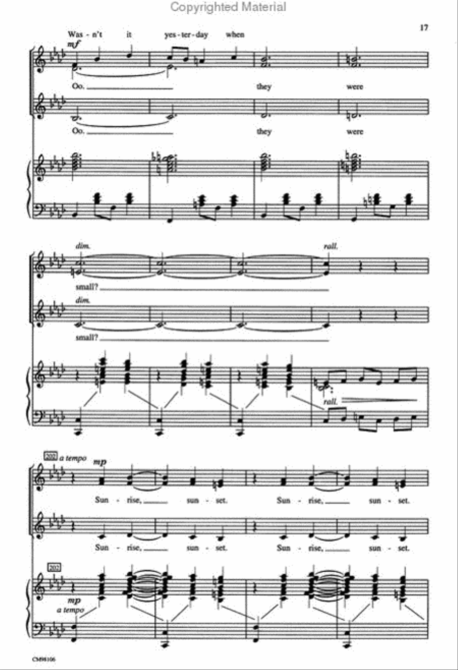 Fiddler on the Roof (Choral Showcase of) Choir scores gallery preview page 3