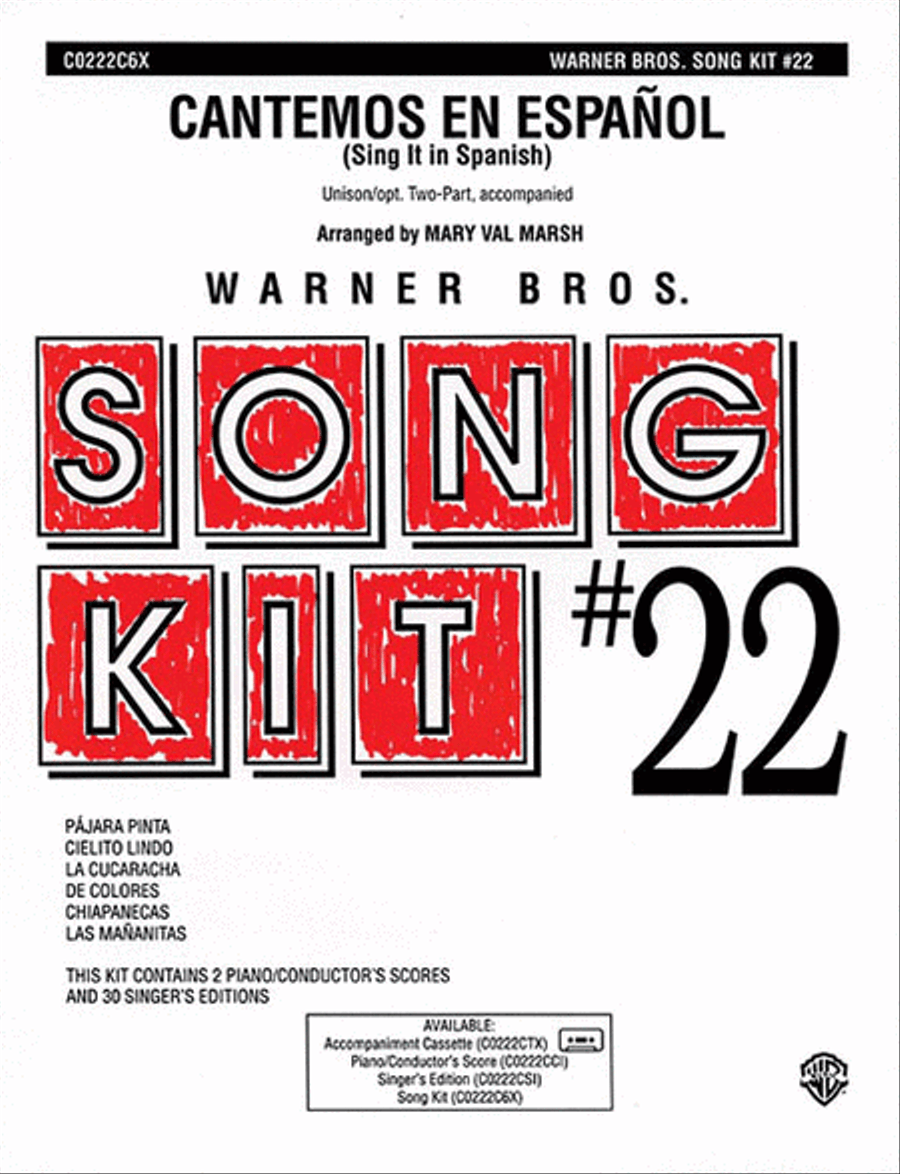 Cantemos en Español (Sing It in Spanish): Song Kit #22 Choir scores gallery preview page 1