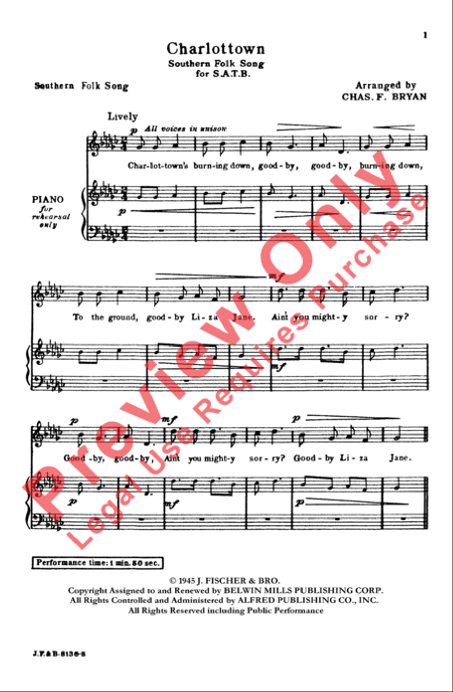 Charlottown Charlottown Choir scores gallery preview page 2