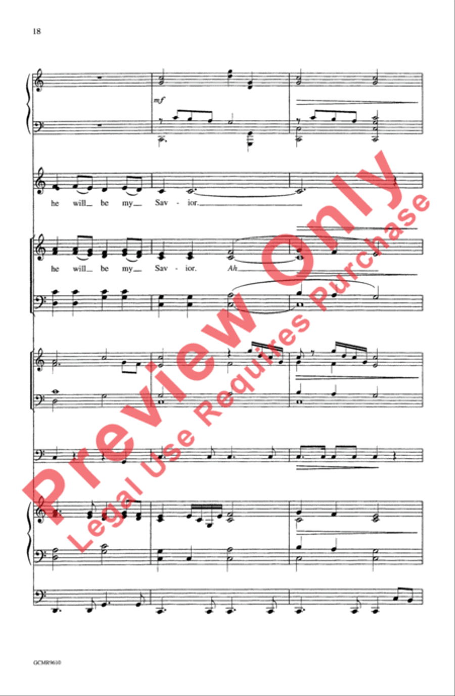 The First Song of Isaiah (Festival Edition) 4-Part scores gallery preview page 18