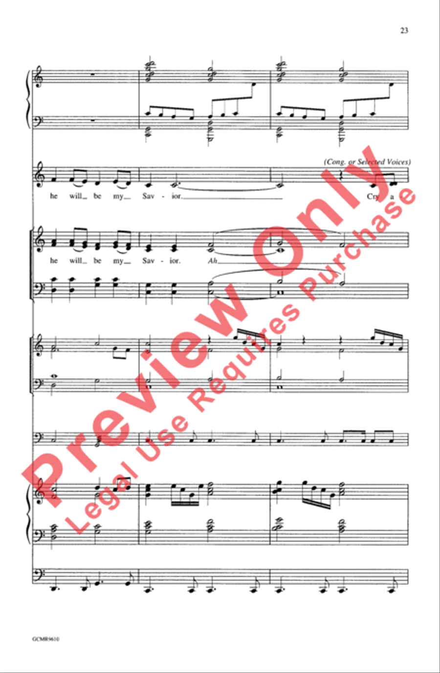The First Song of Isaiah (Festival Edition) 4-Part scores gallery preview page 23