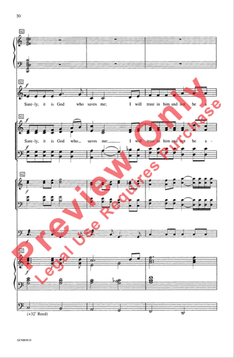 The First Song of Isaiah (Festival Edition) 4-Part scores gallery preview page 30