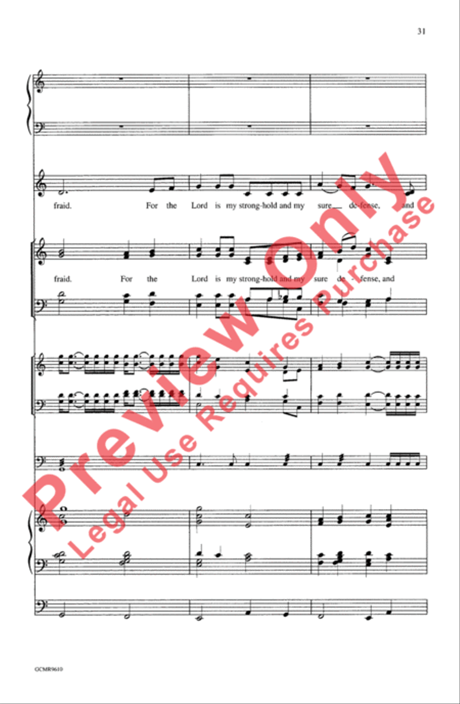The First Song of Isaiah (Festival Edition) 4-Part scores gallery preview page 31