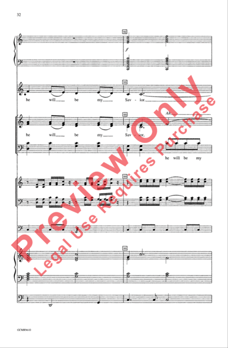 The First Song of Isaiah (Festival Edition) 4-Part scores gallery preview page 32