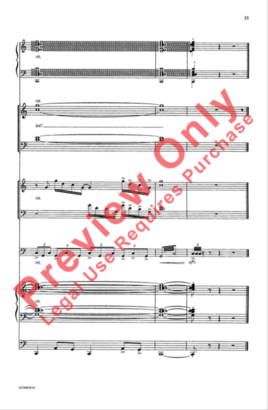 The First Song of Isaiah (Festival Edition) 4-Part scores gallery preview page 35