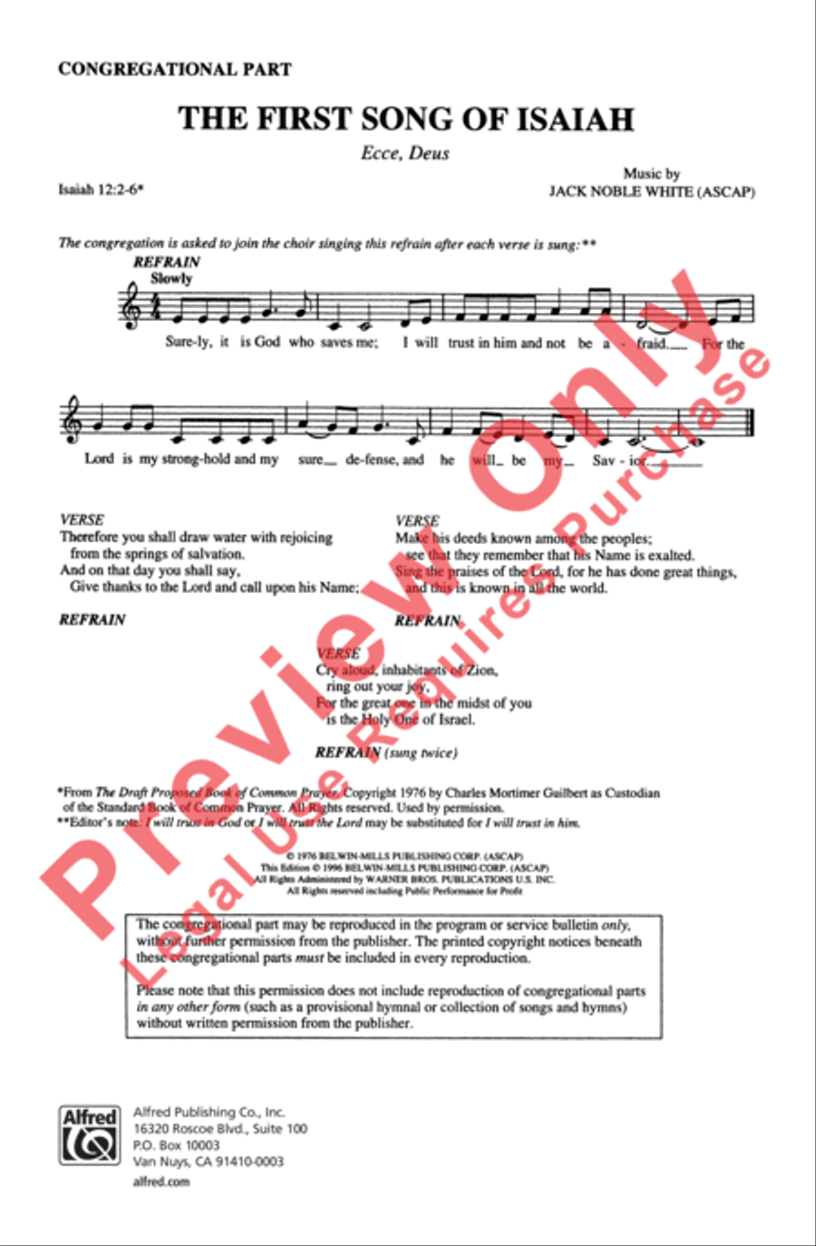The First Song of Isaiah (Festival Edition) 4-Part scores gallery preview page 36