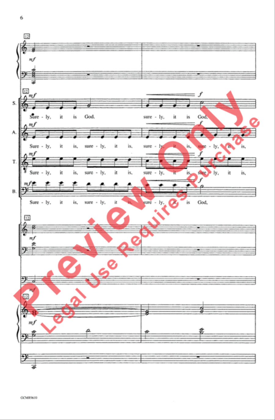 The First Song of Isaiah (Festival Edition) 4-Part scores gallery preview page 6