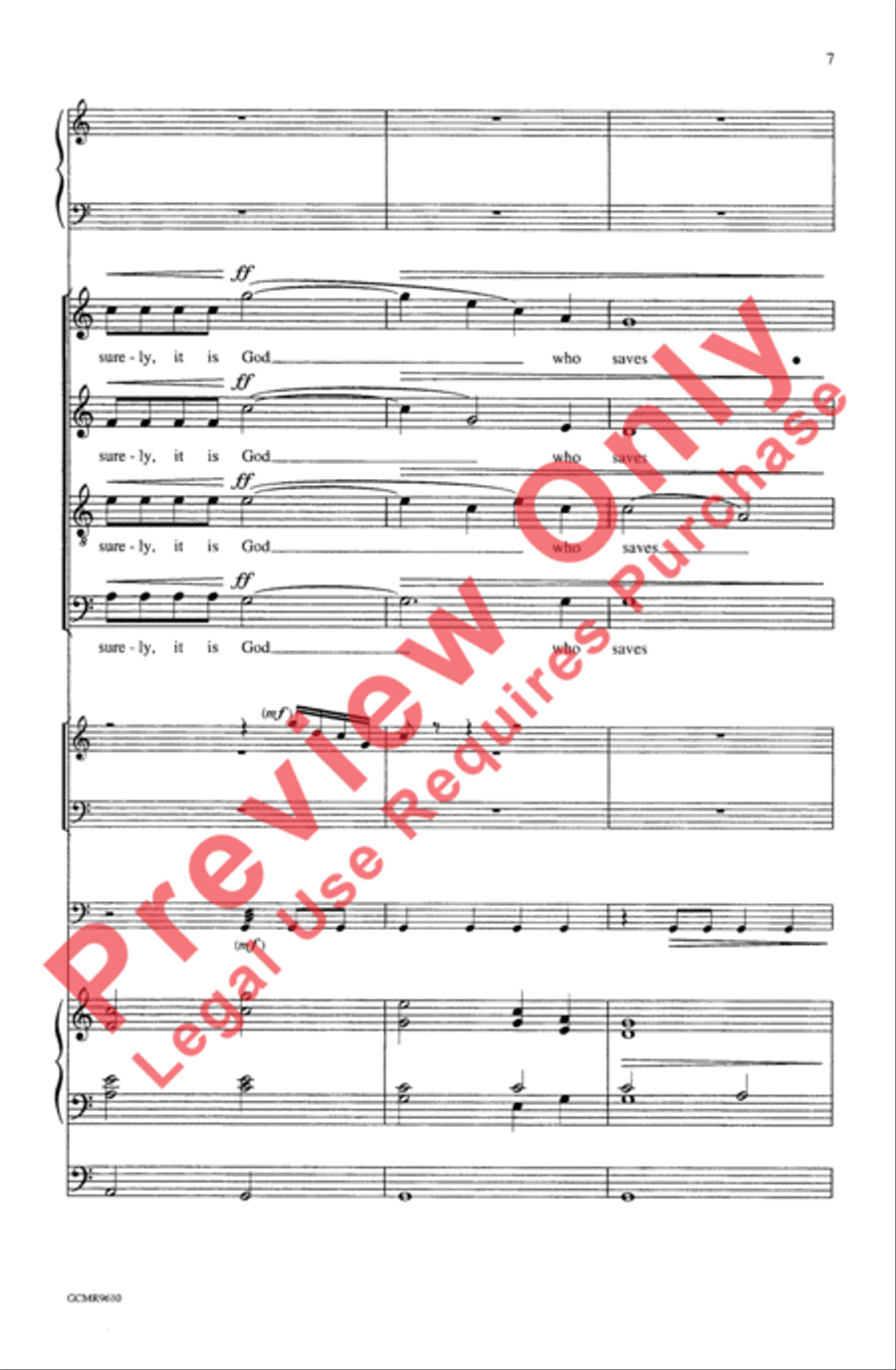The First Song of Isaiah (Festival Edition) 4-Part scores gallery preview page 7
