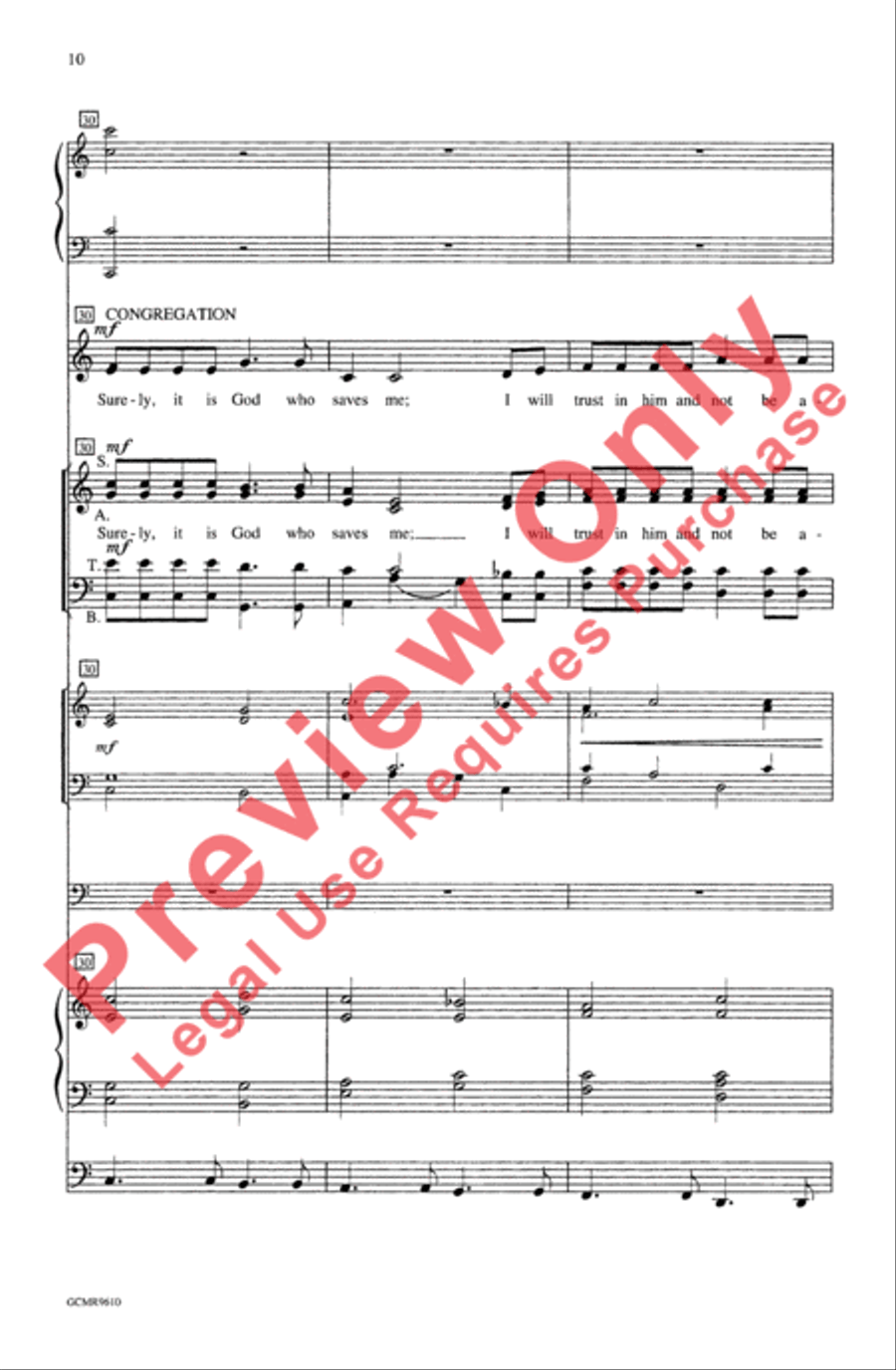 The First Song of Isaiah (Festival Edition) 4-Part scores gallery preview page 10