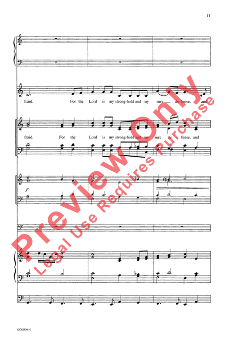 The First Song of Isaiah (Festival Edition) 4-Part scores gallery preview page 11