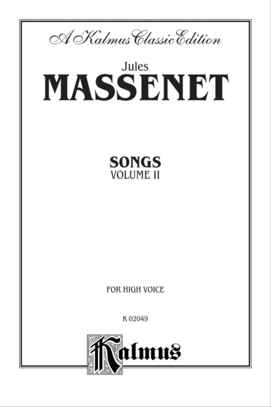 Songs, Volume 2 Voice scores gallery preview page 2