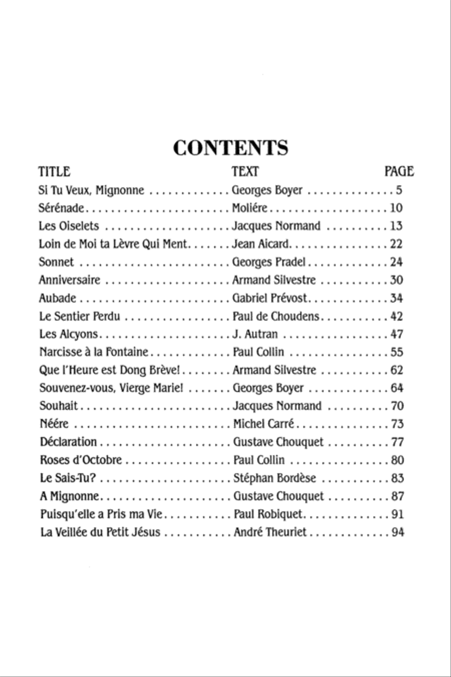 Songs, Volume 2 Voice scores gallery preview page 4