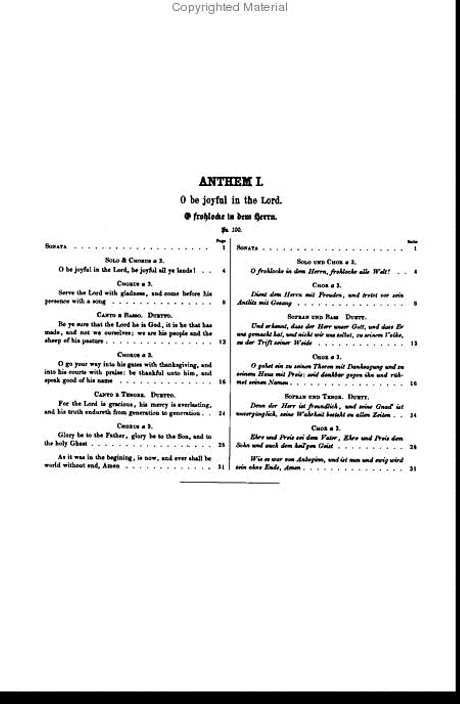 Chandos Anthem No. 1 -- O Be Joyful in the Lord Choir scores gallery preview page 3