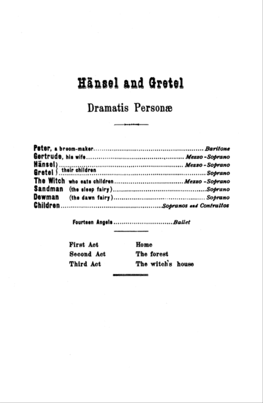 Hansel and Gretel
