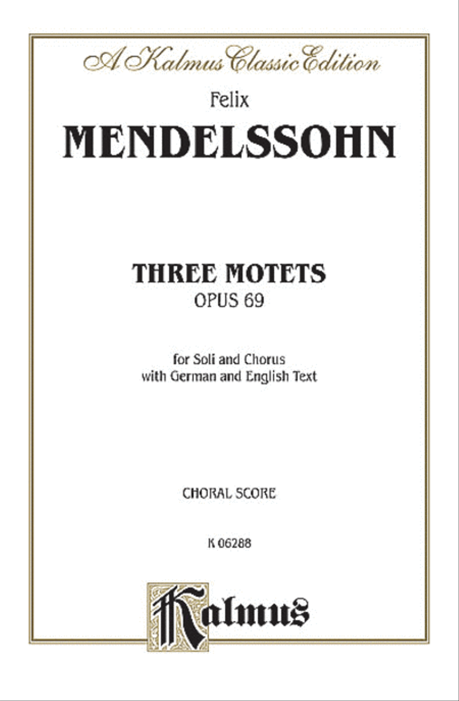 Three Motets Choir scores gallery preview page 1