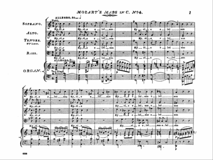 Mass in C Major, K. 258 Choir scores gallery preview page 2