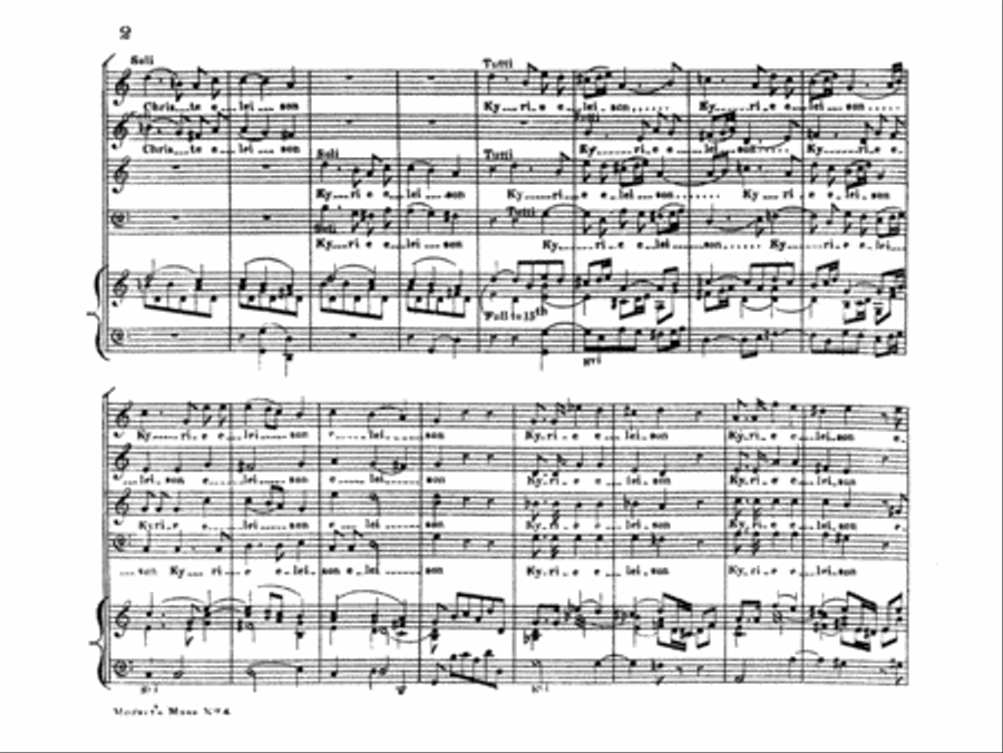 Mass in C Major, K. 258 Choir scores gallery preview page 3