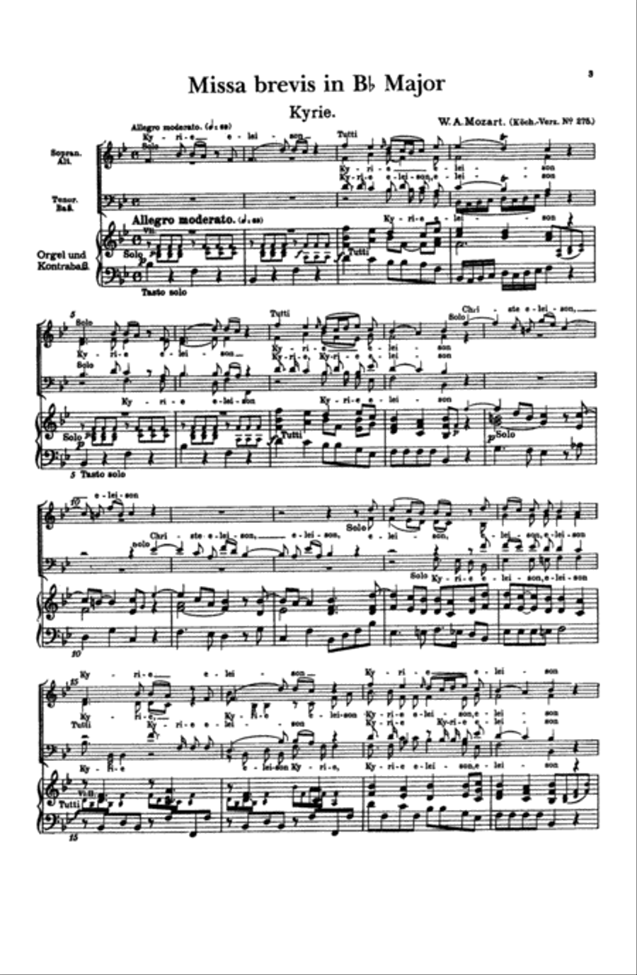 Missa Brevis, K. 275 Choir scores gallery preview page 4